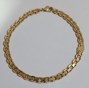 RSE Robert Seemann Gold Plated Sterling Silver Chain Bracelet